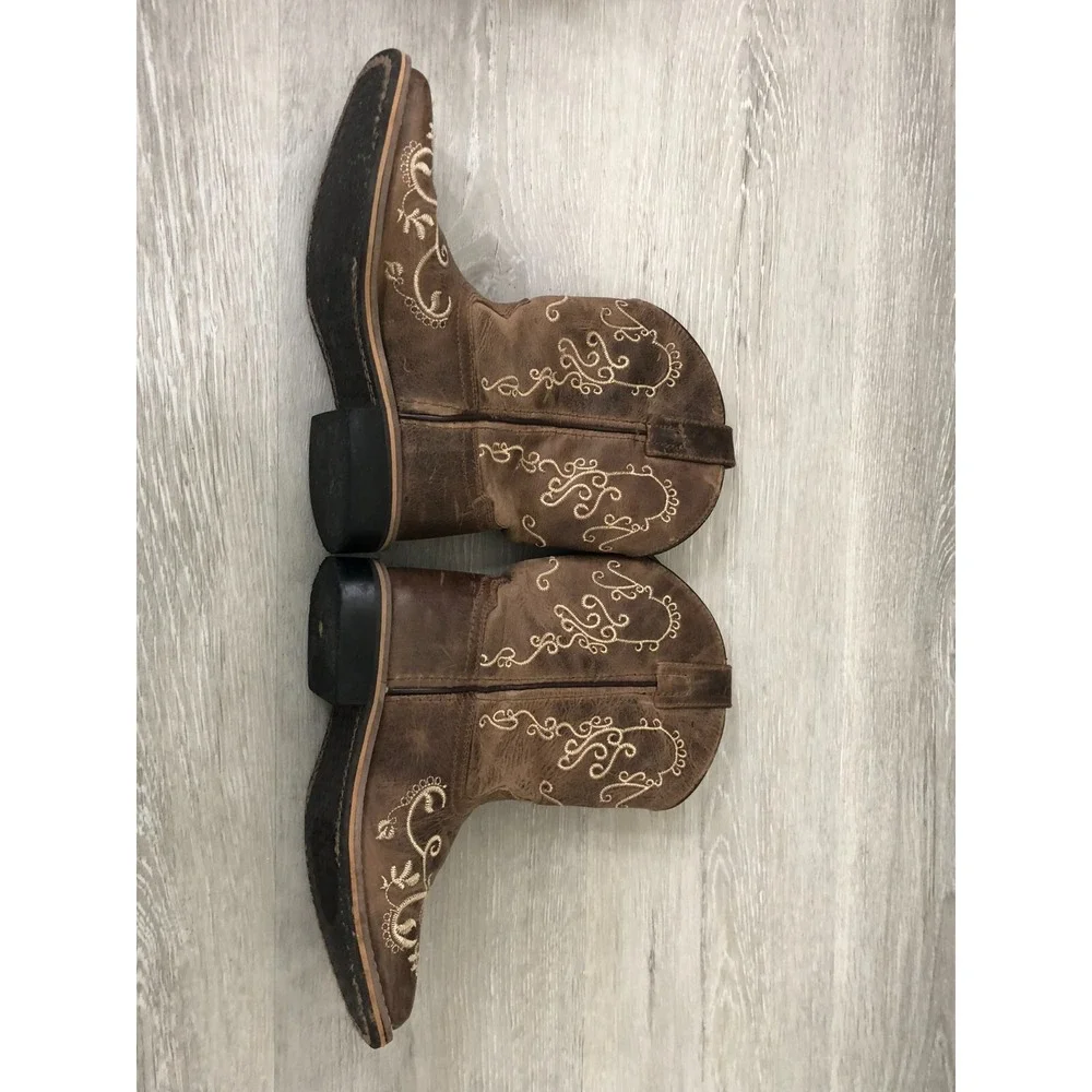 Smoky Mountain‎ Girls Brown Leather Western Cowboy 2 Youth Rodeo Country Gift